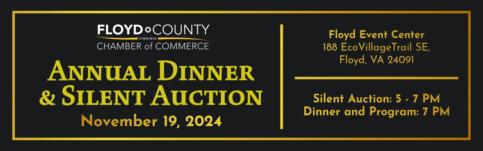 2024 Floyd Chamber Annual Dinner and Silent Auction